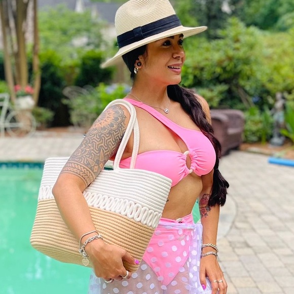 CAYMAN ISLAND Roped Woven Tote - Long Strap - Picture 10 of 10